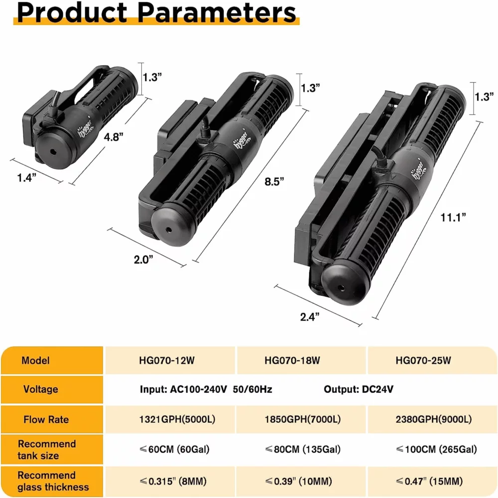 Hygger Cross-flow Wave Pump
